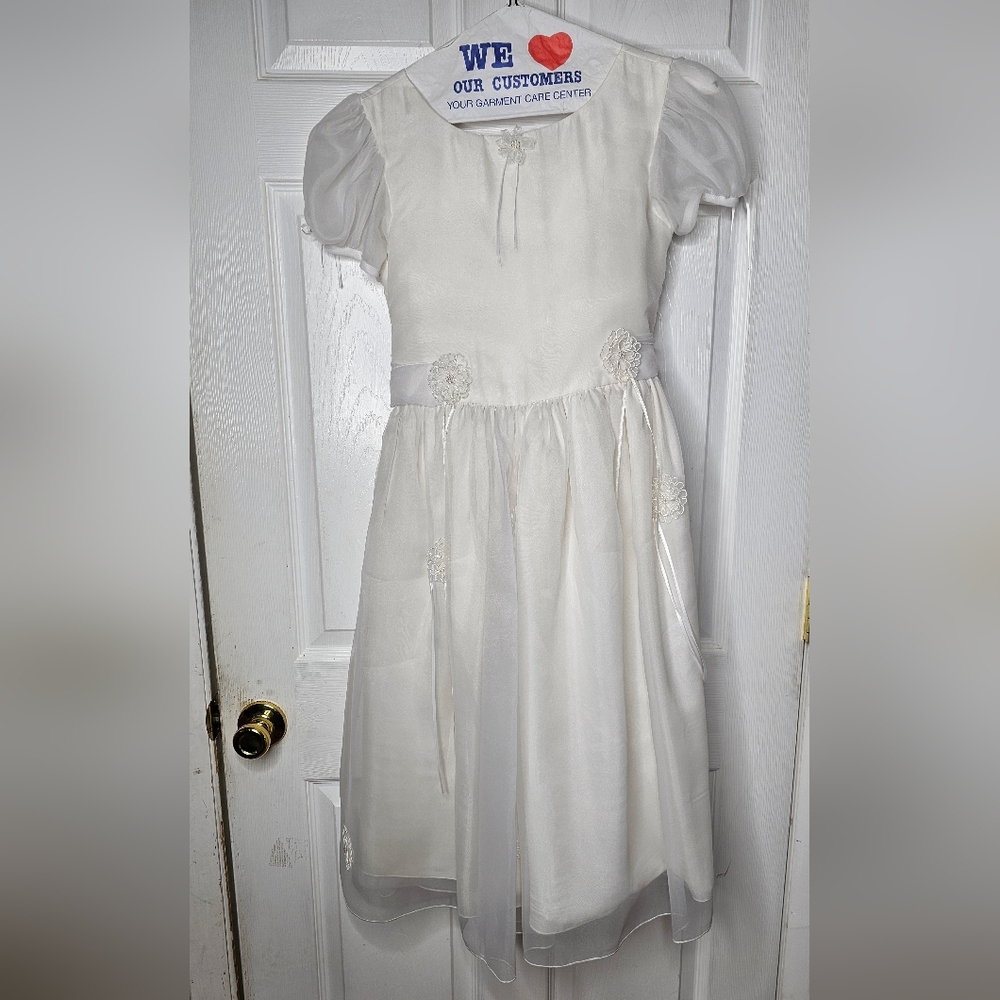Posies Girl's Communion, Confirmation, Flower Girl Off White Dress Size 12